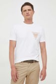 Футболка Guess чоловічий колір білий з аплікацією (3316955) Футболка Guess чоловічий колір білий з аплікацією (3316955)