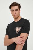 Футболка Guess чоловічий колір чорний з аплікацією (3316966) Футболка Guess чоловічий колір чорний з аплікацією (3316966)
