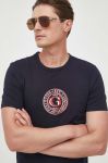 Футболка Guess чоловічий колір синій з аплікацією (3316998)
