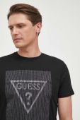 Бавовняна футболка Guess колір чорний візерунок (3313924) Бавовняна футболка Guess колір чорний візерунок (3313924)