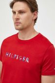 Бавовняна футболка Tommy Hilfiger колір червоний з принтом (3257193) Бавовняна футболка Tommy Hilfiger колір червоний з принтом (3257193)
