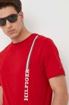 Бавовняна футболка Tommy Hilfiger колір червоний з принтом (3325740)