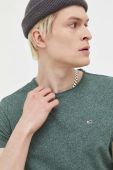 Футболка Tommy Jeans чоловічий колір зелений меланж (3282038) Футболка Tommy Jeans чоловічий колір зелений меланж (3282038)
