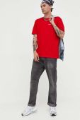 Бавовняна футболка Tommy Jeans колір червоний з аплікацією (3303333) Бавовняна футболка Tommy Jeans колір червоний з аплікацією (3303333)