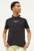 Бавовняна футболка Tommy Jeans колір чорний з аплікацією (3370590) Бавовняна футболка Tommy Jeans колір чорний з аплікацією (3370590)