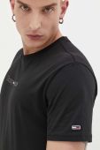Бавовняна футболка Tommy Jeans колір чорний візерунок (3246956) Бавовняна футболка Tommy Jeans колір чорний візерунок (3246956)