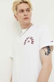 Бавовняна футболка Tommy Jeans колір білий з принтом (3284474) Бавовняна футболка Tommy Jeans колір білий з принтом (3284474)