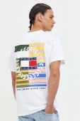 Бавовняна футболка Tommy Jeans колір білий з принтом (3306408)