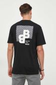 Бавовняна футболка BOSS колір чорний з принтом (3417024) Бавовняна футболка BOSS колір чорний з принтом (3417024)