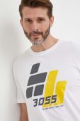 Бавовняна футболка Boss Orange BOSS ORANGE колір білий з принтом (3365371) Бавовняна футболка Boss Orange BOSS ORANGE колір білий з принтом (3365371)