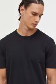 Бавовняна футболка HUGO колір чорний однотонний (3306409)