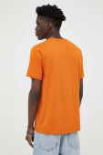 Бавовняна футболка PS Paul Smith колір помаранчевий однотонний Бавовняна футболка PS Paul Smith колір помаранчевий однотонний