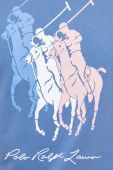 Бавовняна футболка Polo Ralph Lauren з принтом колір блакитний Бавовняна футболка Polo Ralph Lauren з принтом колір блакитний