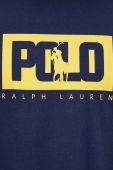Бавовняна футболка Polo Ralph Lauren колір синій з принтом (3260208)