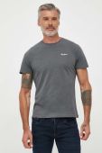 Бавовняна футболка Pepe Jeans Wiltshire колір сірий з принтом Бавовняна футболка Pepe Jeans Wiltshire колір сірий з принтом