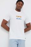 Бавовняна футболка Billabong колір білий з принтом (3426549)
