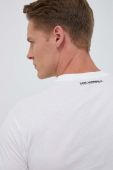 Бавовняна футболка Karl Lagerfeld колір білий візерунок (3354633) Бавовняна футболка Karl Lagerfeld колір білий візерунок (3354633)