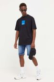 Бавовняна футболка Karl Lagerfeld Jeans колір чорний з принтом (3352194)