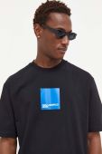 Бавовняна футболка Karl Lagerfeld Jeans колір чорний з принтом (3352194)