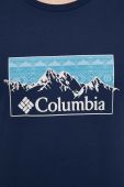 Бавовняна футболка Columbia колір синій з принтом (3520661) Бавовняна футболка Columbia колір синій з принтом (3520661)