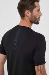 Футболка EA7 Emporio Armani чоловічий колір чорний однотонний (3333268)