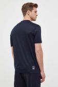 Футболка Emporio Armani чоловічий колір синій однотонний Футболка Emporio Armani чоловічий колір синій однотонний