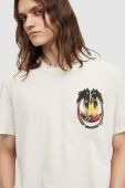 Бавовняна футболка AllSaints Recline колір білий з принтом Бавовняна футболка AllSaints Recline колір білий з принтом