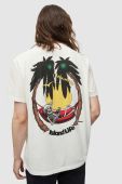 Бавовняна футболка AllSaints Recline колір білий з принтом Бавовняна футболка AllSaints Recline колір білий з принтом