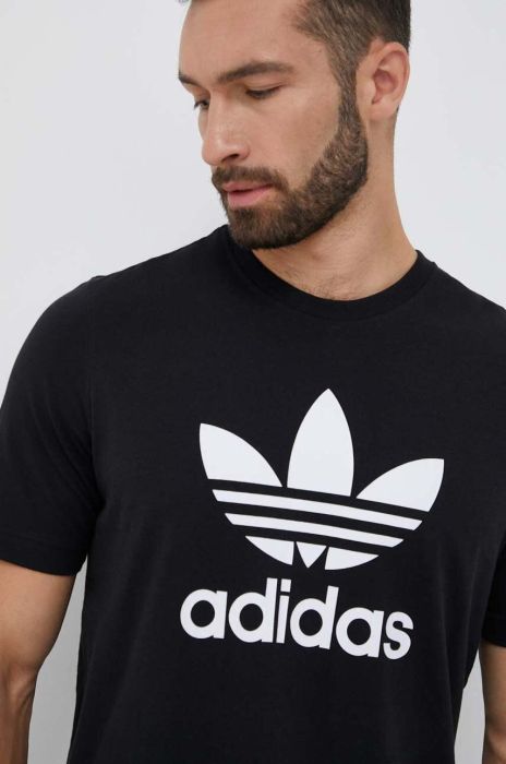 Бавовняна футболка adidas Originals колір чорний з принтом (3336144) Бавовняна футболка adidas Originals колір чорний з принтом (3336144)