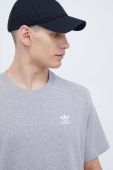 Бавовняна футболка adidas Originals колір сірий з аплікацією (3501831) Бавовняна футболка adidas Originals колір сірий з аплікацією (3501831)