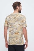 Бавовняна футболка adidas Originals чоловічий колір бежевий візерунок
