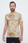 Бавовняна футболка adidas Originals чоловічий колір бежевий візерунок