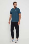 Бавовняна футболка adidas Originals чоловічий колір бірюзовий однотонний