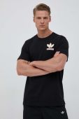 Бавовняна футболка adidas Originals колір чорний з принтом (3354648)