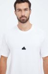 Бавовняна футболка adidas Z.N.E колір білий з аплікацією
