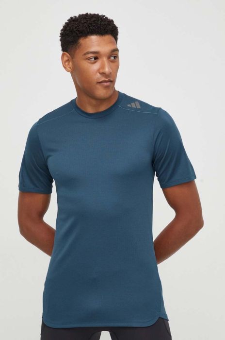 Тренувальна футболка adidas Performance Designed 4 Training колір зелений однотонна Тренувальна футболка adidas Performance Designed 4 Training колір зелений однотонна