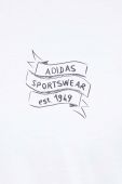 Бавовняна футболка adidas колір білий з принтом (3508670)