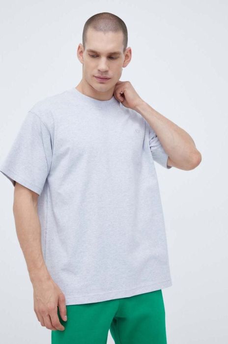 Бавовняна футболка adidas Originals колір сірий меланж