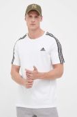 Бавовняна футболка adidas колір білий з аплікацією (3303372)
