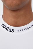 Футболка adidas чоловічий колір білий з аплікацією Футболка adidas чоловічий колір білий з аплікацією