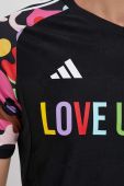 Тренувальна футболка adidas Performance Pride Tiro колір чорний візерунок Тренувальна футболка adidas Performance Pride Tiro колір чорний візерунок