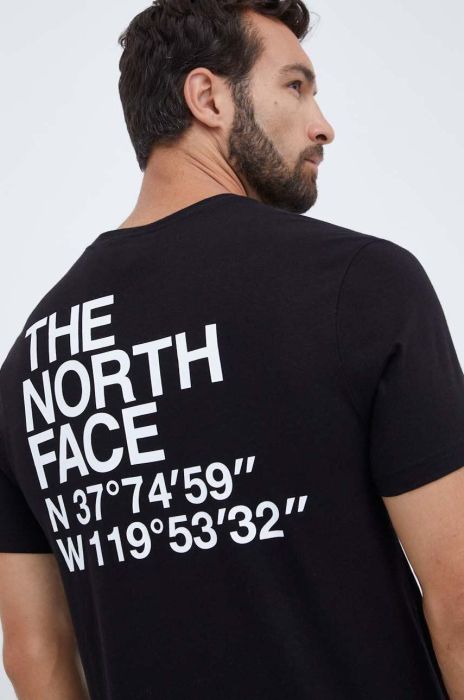 Бавовняна футболка The North Face колір чорний з принтом (3524887) Бавовняна футболка The North Face колір чорний з принтом (3524887)
