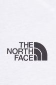 Бавовняна футболка The North Face чоловічий колір білий з принтом