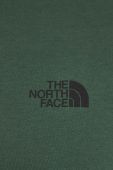 Бавовняна футболка The North Face чоловічий колір зелений однотонний