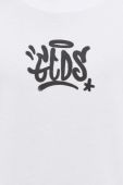 Бавовняна футболка GCDS колір білий з принтом Бавовняна футболка GCDS колір білий з принтом