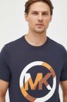 Бавовняна футболка Michael Kors колір синій з принтом (3568915)
