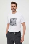 Бавовняна футболка Armani Exchange колір білий з принтом (3352231) Бавовняна футболка Armani Exchange колір білий з принтом (3352231)