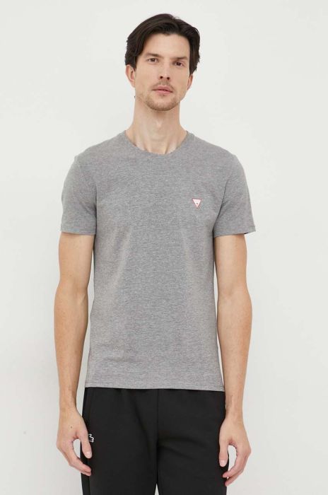 Футболка Guess чоловічий колір сірий однотонний (3443981) Футболка Guess чоловічий колір сірий однотонний (3443981)