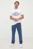 Бавовняна футболка Guess колір білий візерунок (3520706) Бавовняна футболка Guess колір білий візерунок (3520706)