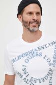 Бавовняна футболка Guess колір білий з принтом (3576211)